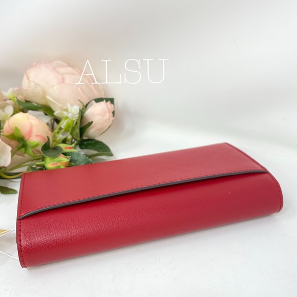 Michael Kors Large Carryall Wallet Le Scarlet Red - Picture 3 of 8